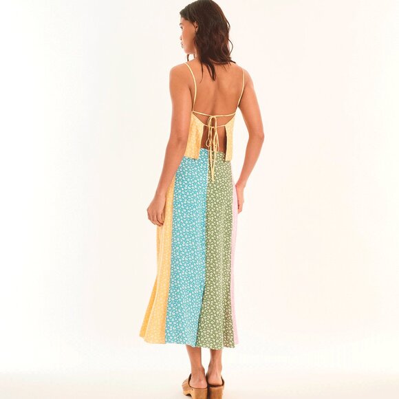 Floral A-Line Midi Skirt - 100% Cotton - Picture 3 of 5